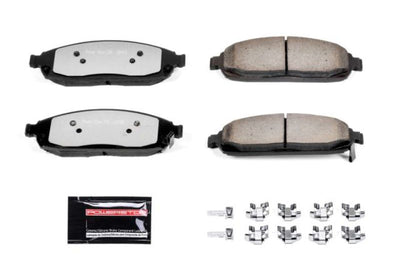 PowerStop Power Stop 06-10 Jeep Commander Front Z36 Truck & Tow Brake Pads w/Hardware - Brakes Rotors