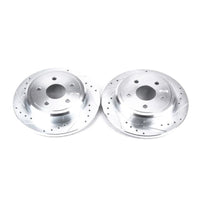 PowerStop Power Stop 06-10 Jeep Commander Rear Evolution Drilled & Slotted Rotors - Pair - Brakes Pads