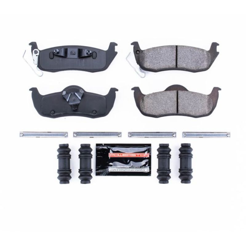 PowerStop Power Stop 06-10 Jeep Commander Rear Z23 Evolution Sport Brake Pads w/Hardware - Brakes Rotors &