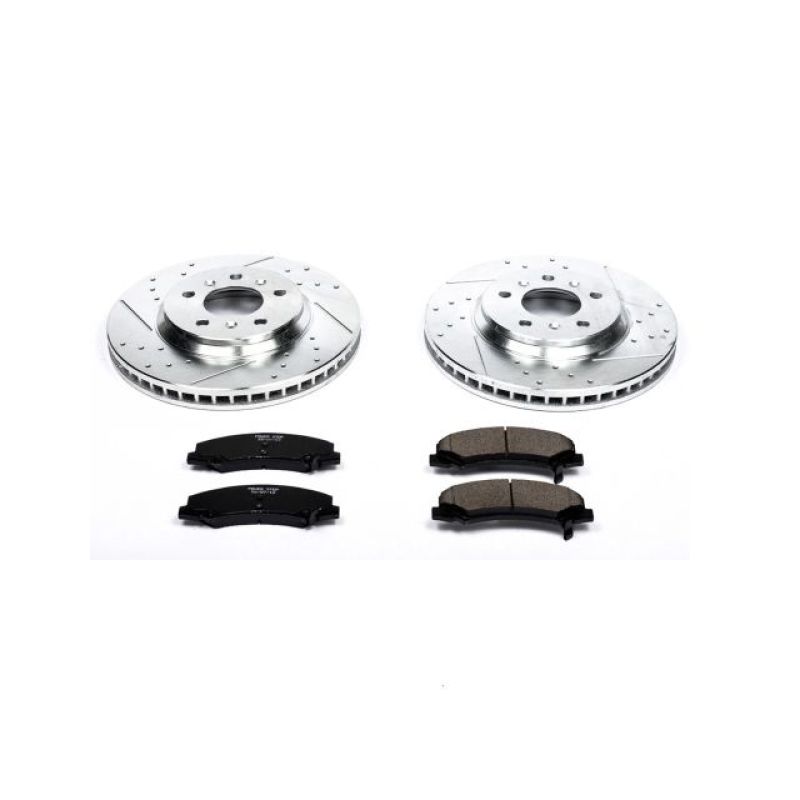 PowerStop Power Stop 06-11 Buick Lucerne Front Z23 Evolution Sport Brake Kit - Brakes Rotors & Pads