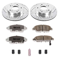 PowerStop Power Stop 06-11 Honda Civic Front Z26 Street Warrior Brake Kit - Brakes Rotors & Pads