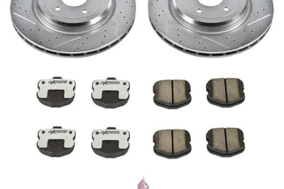 PowerStop Power Stop 06-13 Chevrolet Corvette Rear Z26 Street Warrior Brake Kit - Brakes Rotors & Pads