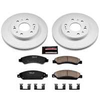 PowerStop Power Stop 07-08 Cadillac Escalade Front Z17 Evolution Geomet Coated Brake Kit - Brakes Rotors & Pads