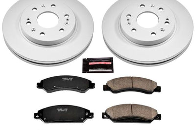 PowerStop Power Stop 07-08 Cadillac Escalade Front Z17 Evolution Geomet Coated Brake Kit - Brakes Rotors & Pads