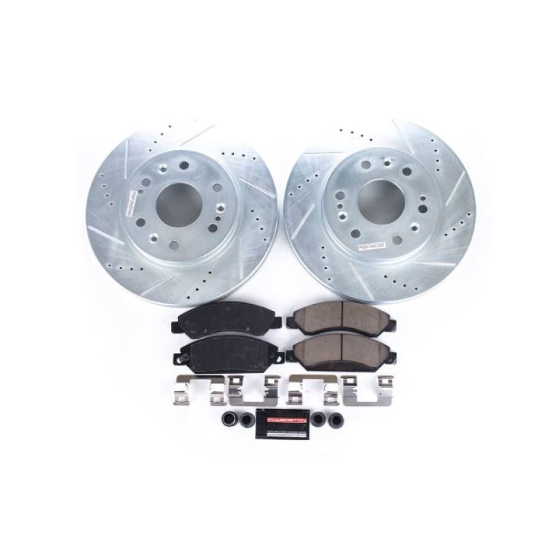 PowerStop Power Stop 07-08 Cadillac Escalade Front Z23 Evolution Sport Brake Kit - Brakes Rotors & Pads