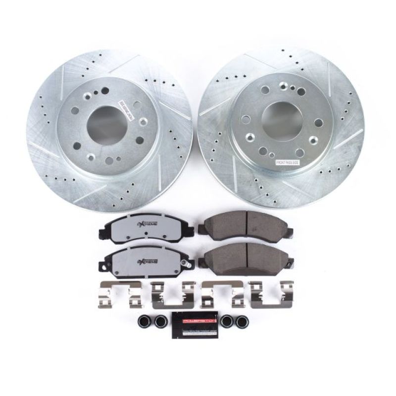 PowerStop Power Stop 07-08 Cadillac Escalade Front Z36 Truck & Tow Brake Kit - Brakes Rotors Pads