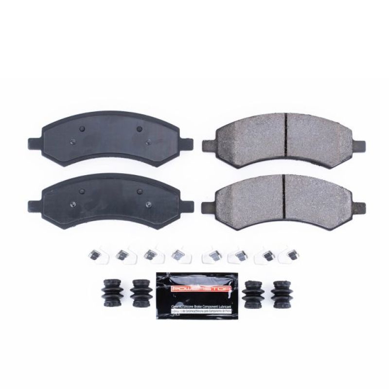 PowerStop Power Stop 07-09 Chrysler Aspen Front Z23 Evolution Sport Brake Pads w/Hardware - Brakes Rotors &