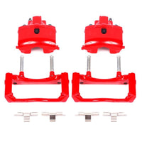 PowerStop Power Stop 07-09 Chrysler Aspen Rear Red Calipers w/Brackets - Pair - Brakes Rotors & Pads