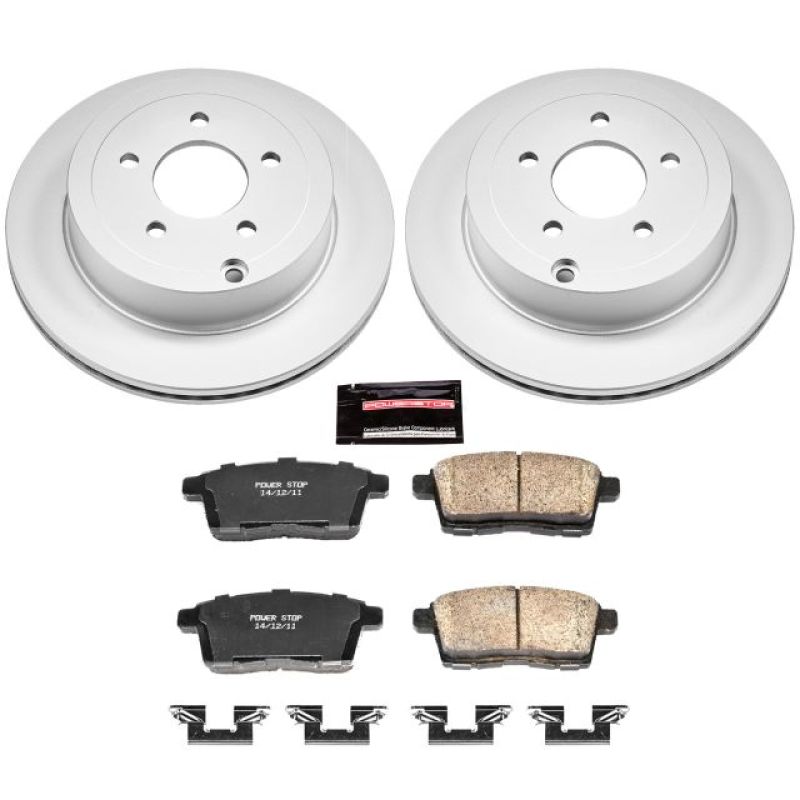 PowerStop Power Stop 07-10 Ford Edge Rear Z17 Evolution Geomet Coated Brake Kit - Brakes Rotors & Pads