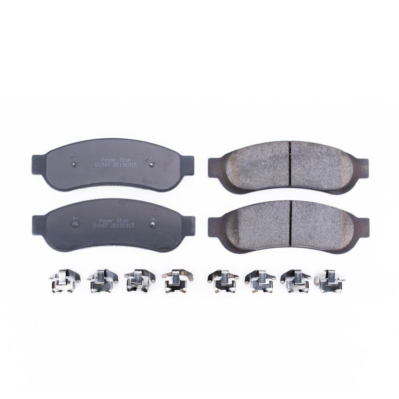 PowerStop Power Stop 07-10 Ford F-250 Super Duty Rear Z17 Evolution Ceramic Brake Pads w/Hardware - Brakes Rotors &