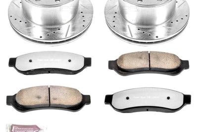 PowerStop Power Stop 07-10 Ford F-250 Super Duty Rear Z36 Truck & Tow Brake Kit - Brakes Rotors Pads
