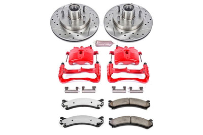 PowerStop Power Stop 07-10 GMC Sierra 3500 HD Front Z36 Truck & Tow Kit w/Cals - Brakes Rotors Pads