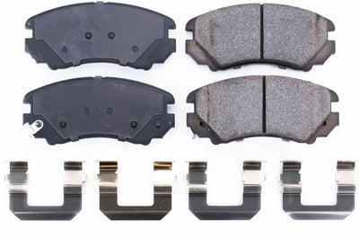 PowerStop Power Stop 07-10 Hyundai Elantra Front Z17 Evolution Ceramic Brake Pads w/Hardware - Brakes Rotors &