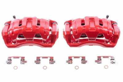 PowerStop Power Stop 07-12 Acura RDX Front Red Calipers w/Brackets - Pair - Brakes Rotors & Pads