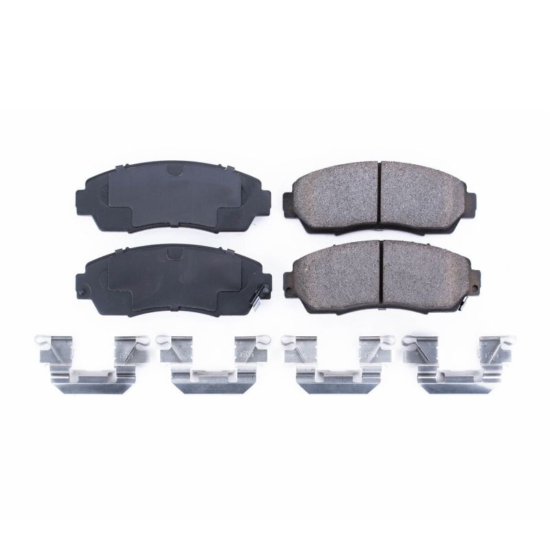 PowerStop Power Stop 07-12 Acura RDX Front Z17 Evolution Ceramic Brake Pads w/Hardware - Brakes Rotors &