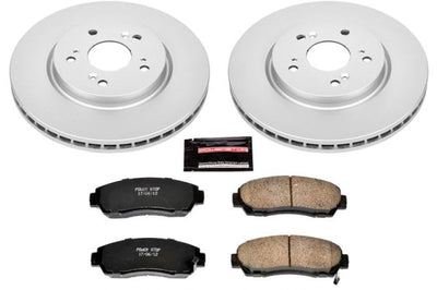 PowerStop Power Stop 07-12 Acura RDX Front Z17 Evolution Geomet Coated Brake Kit - Brakes Rotors & Pads