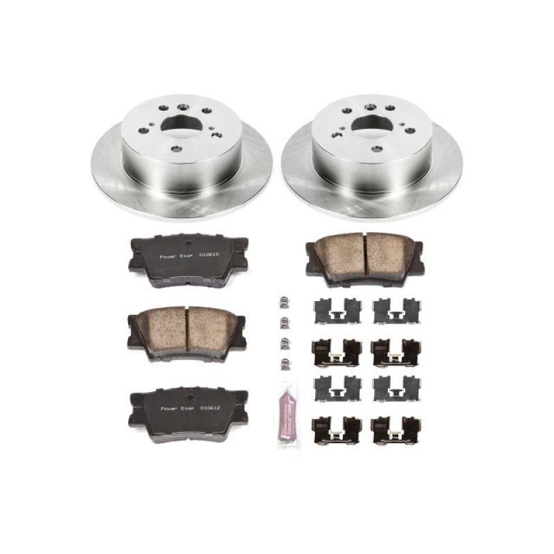 PowerStop Power Stop 07-12 Lexus ES350 Rear Autospecialty Brake Kit - Brakes Rotors & Pads