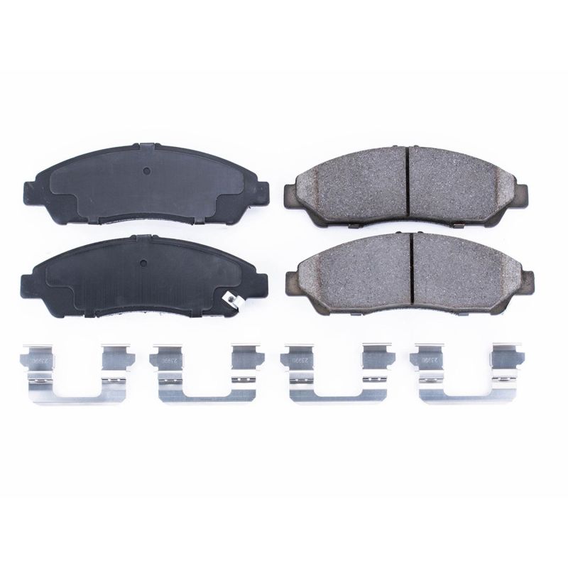 PowerStop Power Stop 07-13 Acura MDX Front Z17 Evolution Ceramic Brake Pads w/Hardware - Brakes Rotors &