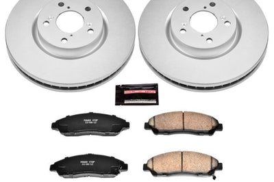 PowerStop Power Stop 07-13 Acura MDX Front Z17 Evolution Geomet Coated Brake Kit - Brakes Rotors & Pads