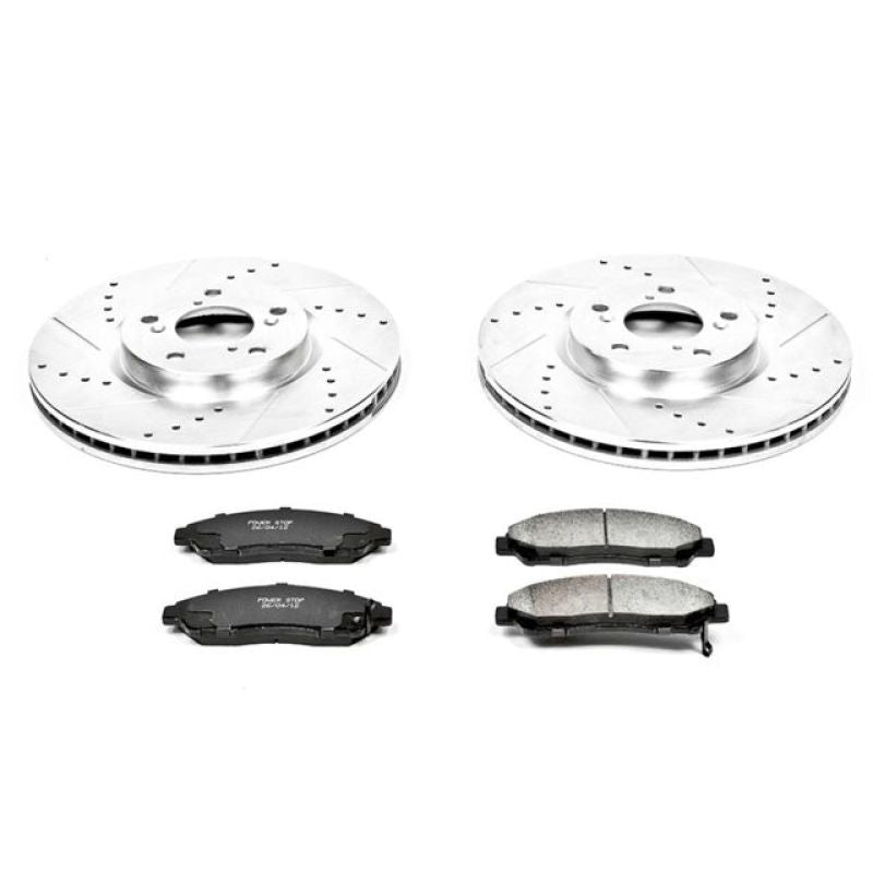 PowerStop Power Stop 07-13 Acura MDX Front Z23 Evolution Sport Brake Kit - Brakes Rotors & Pads