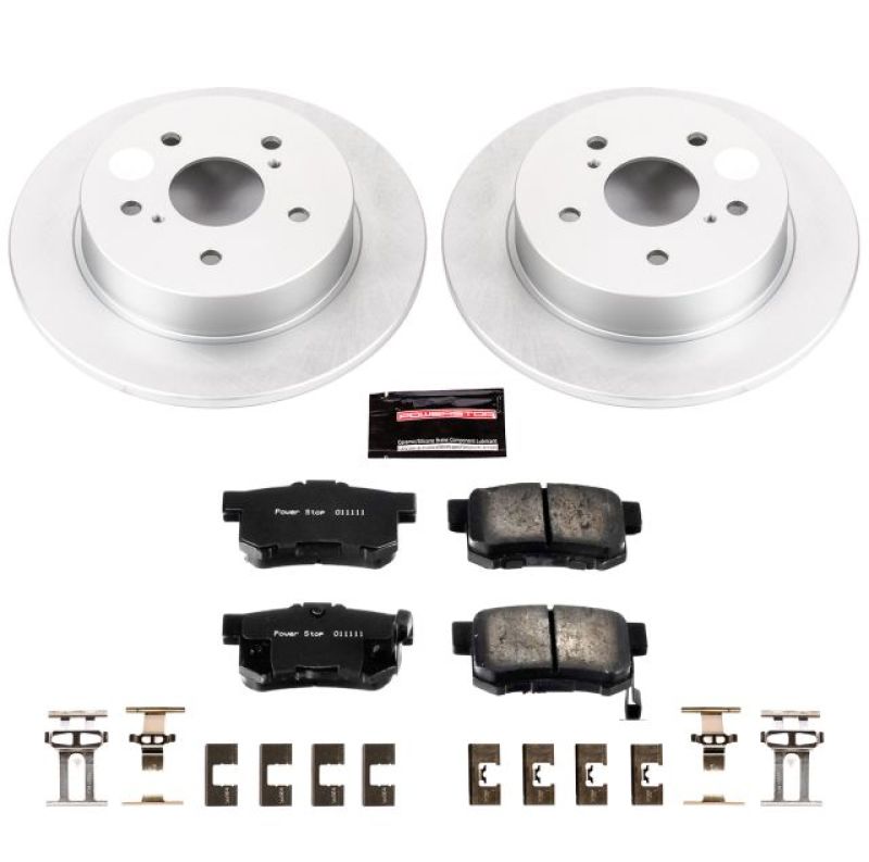 PowerStop Power Stop 07-13 Suzuki SX4 Rear Z17 Evolution Geomet Coated Brake Kit - Brakes Rotors & Pads