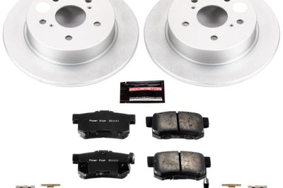PowerStop Power Stop 07-13 Suzuki SX4 Rear Z17 Evolution Geomet Coated Brake Kit - Brakes Rotors & Pads