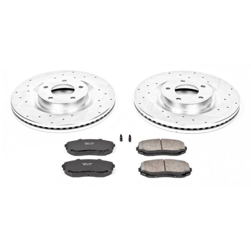 PowerStop Power Stop 07-15 Ford Edge Front Z23 Evolution Sport Brake Kit - Brakes Rotors & Pads
