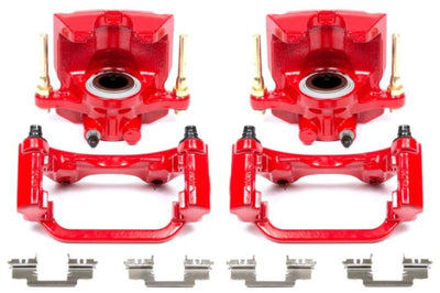 PowerStop Power Stop 07-16 Cadillac Escalade Rear Red Calipers w/Brackets - Pair - Brakes Rotors & Pads