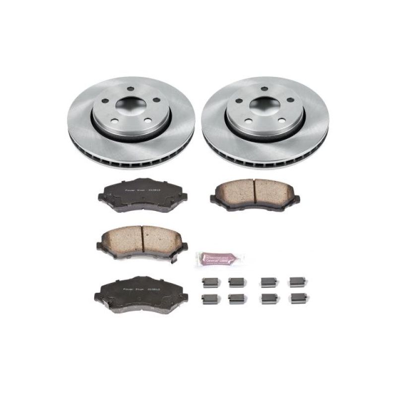 PowerStop Power Stop 07-17 Jeep Wrangler Front Autospecialty Brake Kit - Brakes Rotors & Pads