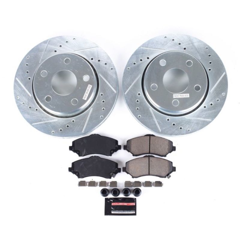 PowerStop Power Stop 07-17 Jeep Wrangler Front Z23 Evolution Sport Brake Kit - Brakes Rotors & Pads