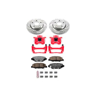 PowerStop Power Stop 07-17 Jeep Wrangler Front Z36 Truck & Tow Brake Kit w/Calipers - Brakes Rotors Pads