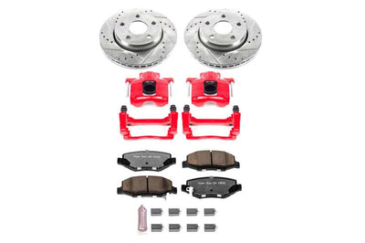 PowerStop Power Stop 07-17 Jeep Wrangler Front Z36 Truck & Tow Brake Kit w/Calipers - Brakes Rotors Pads
