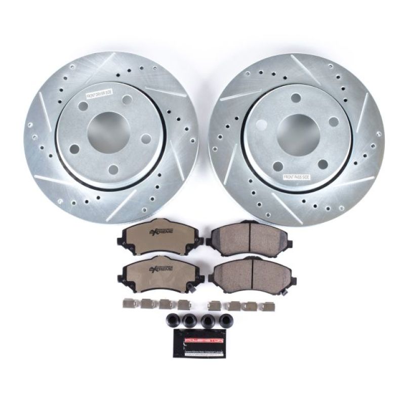 PowerStop Power Stop 07-17 Jeep Wrangler Front Z36 Truck & Tow Brake Kit - Brakes Rotors Pads