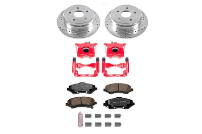 PowerStop Power Stop 07-17 Jeep Wrangler Rear Z36 Truck & Tow Brake Kit w/Calipers - Brakes Rotors Pads