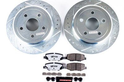 PowerStop Power Stop 07-17 Jeep Wrangler Rear Z36 Truck & Tow Brake Kit - Brakes Rotors Pads
