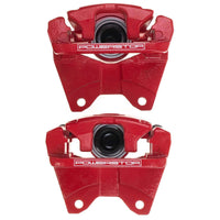 PowerStop Power Stop 07-18 Jeep Wrangler JK Rear Red Caliper Pair w/Bracket - Brakes Rotors & Pads
