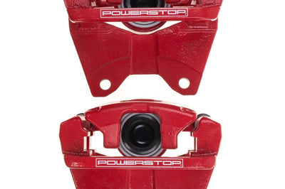 PowerStop Power Stop 07-18 Jeep Wrangler JK Rear Red Caliper Pair w/Bracket - Brakes Rotors & Pads