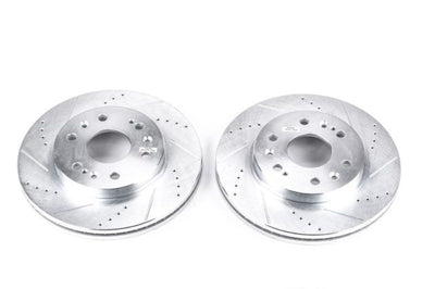 PowerStop Power Stop 07-19 Cadillac Escalade Front Evolution Drilled & Slotted Rotors - Pair - Brakes Pads