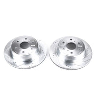 PowerStop Power Stop 07-19 Cadillac Escalade Rear Evolution Drilled & Slotted Rotors - Pair - Brakes Pads