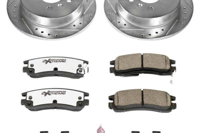 PowerStop Power Stop 08-09 Buick Allure Rear Z26 Street Warrior Brake Kit - Brakes Rotors & Pads