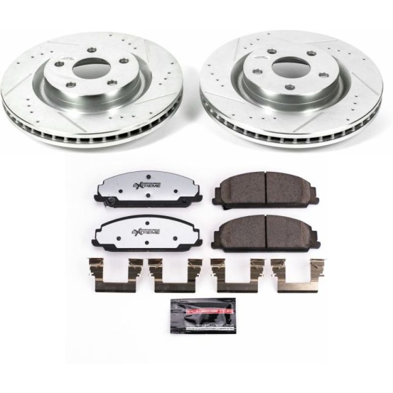 PowerStop Power Stop 08-09 Pontiac G8 Front Z26 Street Warrior Brake Kit - Brakes Rotors & Pads