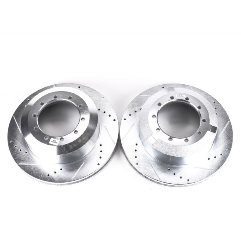 PowerStop Power Stop 08-10 Dodge Ram 4500 Rear Evolution Drilled & Slotted Rotors - Pair - Brakes Pads