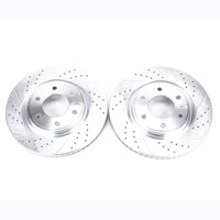 PowerStop Power Stop 08-10 Infiniti QX56 Front Evolution Drilled & Slotted Rotors - Pair - Brakes Pads