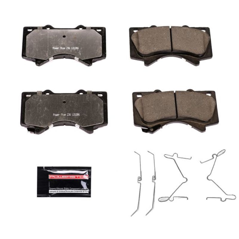 PowerStop Power Stop 08-11 Lexus LX570 Front Z36 Truck & Tow Brake Pads w/Hardware - Brakes Rotors