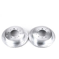 PowerStop Power Stop 08-11 Lexus LX570 Rear Evolution Drilled & Slotted Rotors - Pair - Brakes Pads