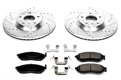 PowerStop Power Stop 08-12 Infiniti EX35 Front Z23 Evolution Sport Brake Kit - Brakes Rotors & Pads