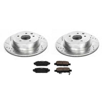 PowerStop Power Stop 08-12 Infiniti EX35 Rear Z23 Evolution Sport Brake Kit - Brakes Rotors & Pads