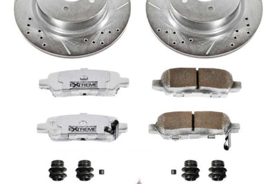 PowerStop Power Stop 08-12 Infiniti EX35 Rear Z26 Street Warrior Brake Kit - Brakes Rotors & Pads