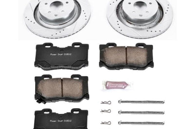 PowerStop Power Stop 08-13 Infiniti G37 Rear Z23 Evolution Sport Brake Kit - Brakes Rotors & Pads