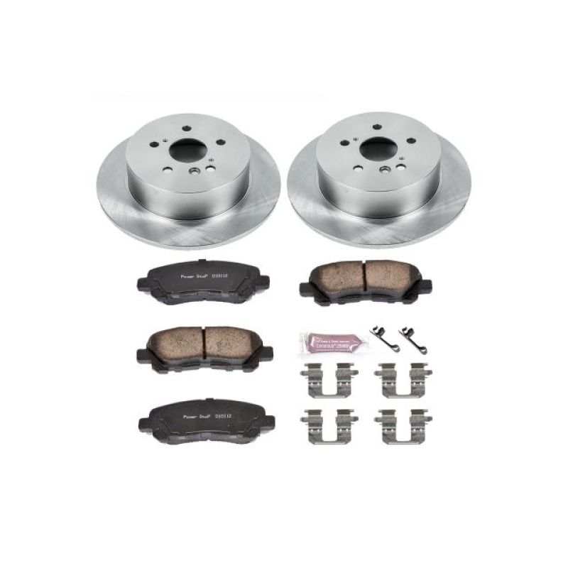 PowerStop Power Stop 08-13 Toyota Highlander Rear Autospecialty Brake Kit - Brakes Rotors & Pads